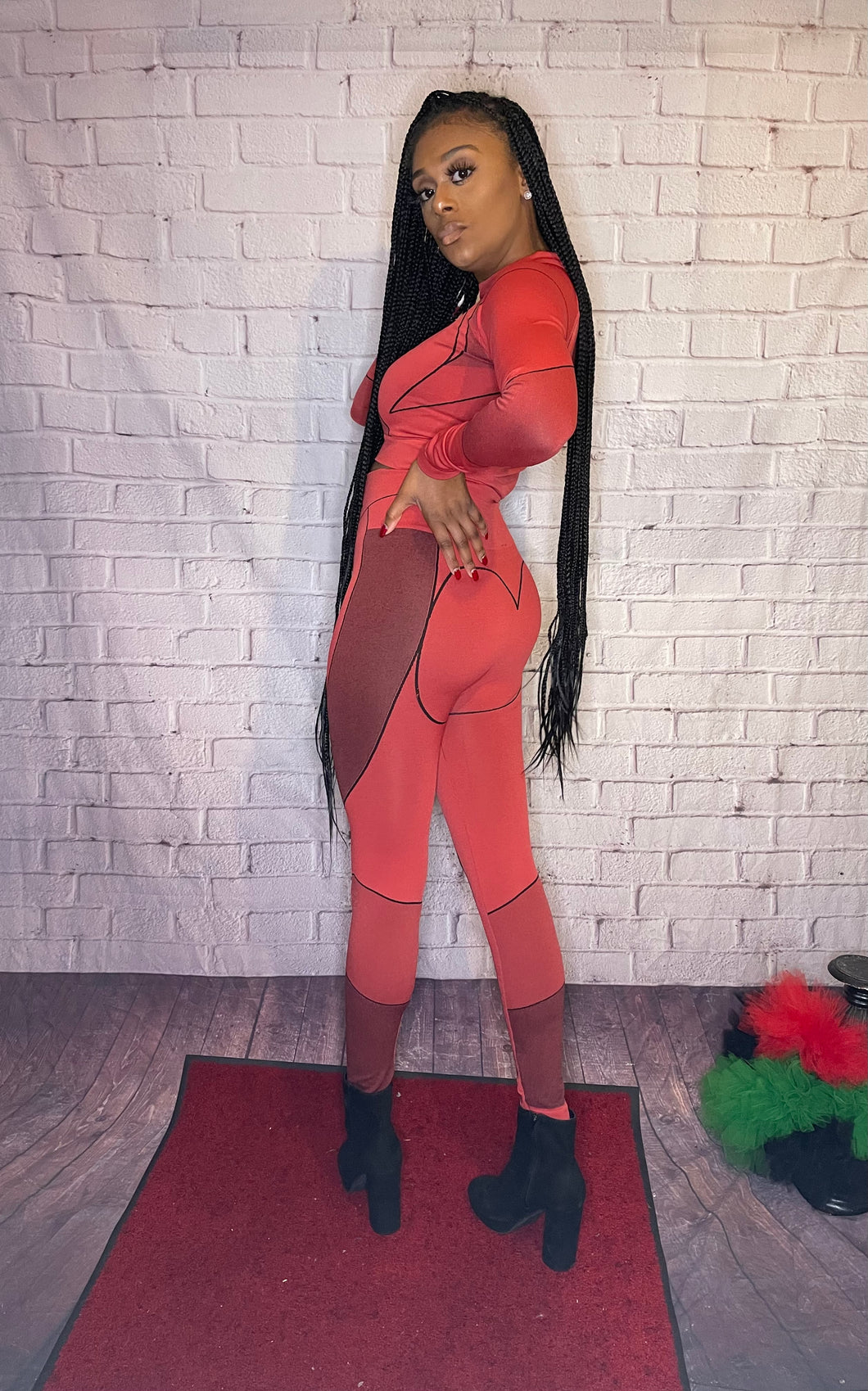 Red tracksuit